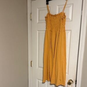 H&M Mustard Midi Dress